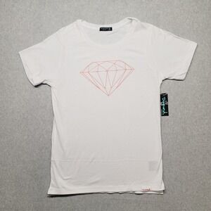 Diamond Supply‎ Co. Men's White- DIAMOND Logo Skateboarding T-Shirt Size Medium